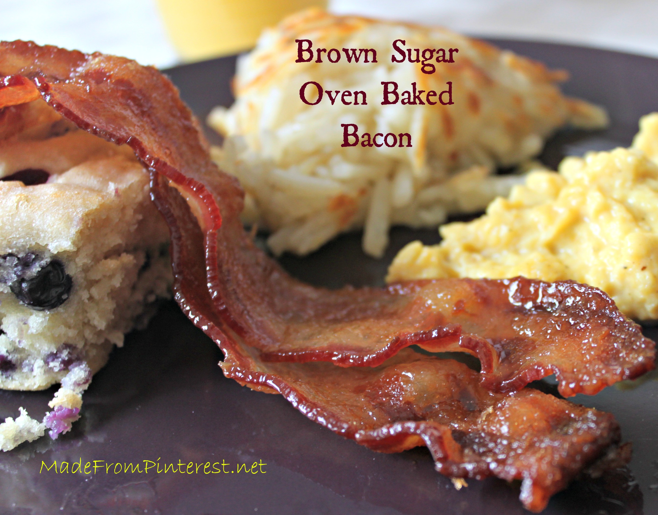 Brown Sugar Oven Baked Bacon