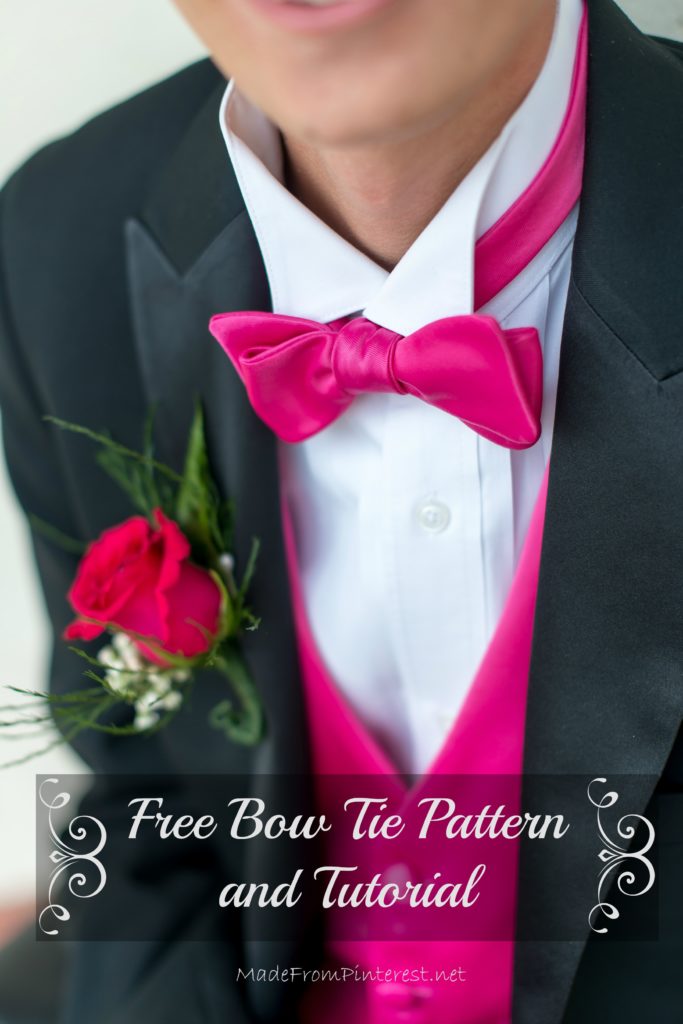 A classic, simple bow tie pattern with instructions. MadeFromPinterest
