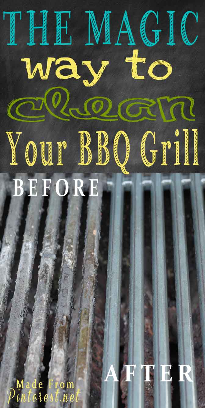 Clean BBQ Grills - Guess what? You can clean your BBQ grills WITHOUT SCRUBBING! Follow the overnight cleaning method, the next morning hose off your BBQ grills and you are done! Now you are ready to paartaay! @Madefrompinterest.net