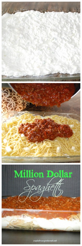When all else fails - make spaghetti. But not just any spaghetti, make Million Dollar Spaghetti and your family will think you slaved in the kitchen all day. It will be our little secret. 