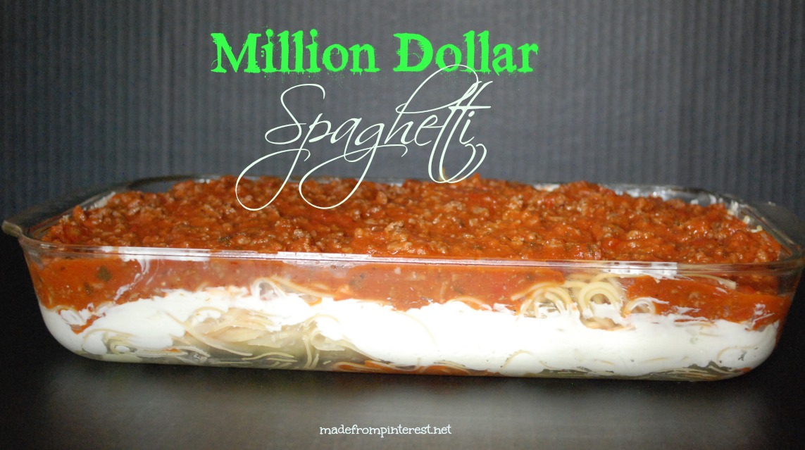 Not just any spaghetti. Million Dollar Spaghetti