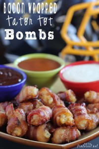 Bacon Wrapped Tator Tot Bombs #Recipe #Appetizer