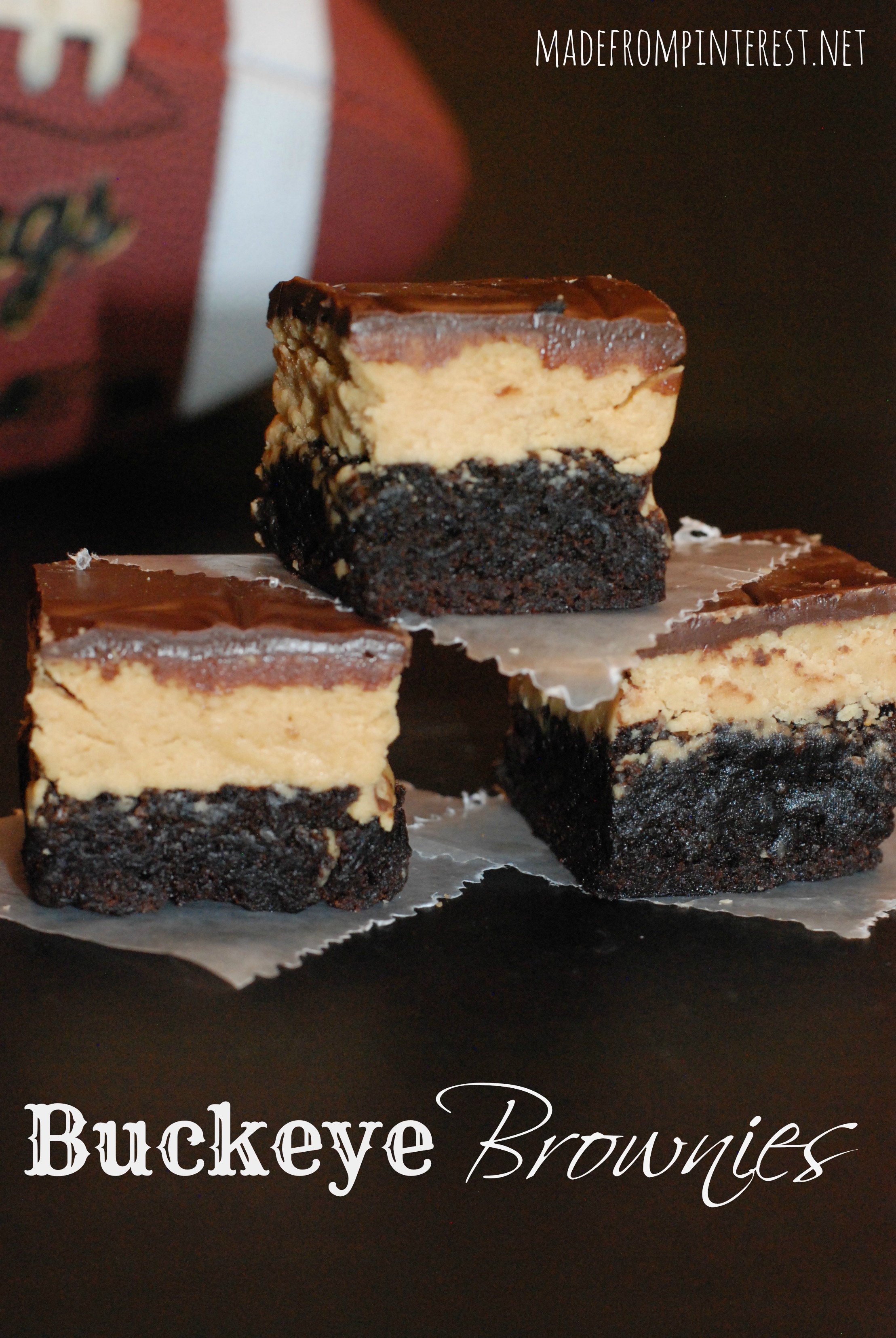 Perfect for football games! Buckeye Brownies. madefrompinterest.net