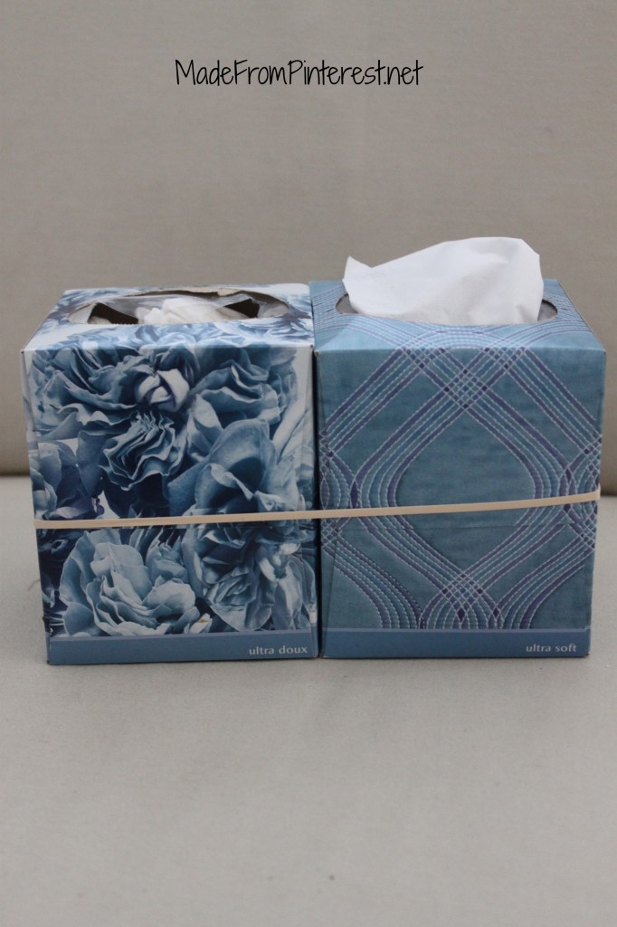 This idea didn't work. It is hard to get the dirty tissues out and sometimes you pull a tissue out of the wrong box!