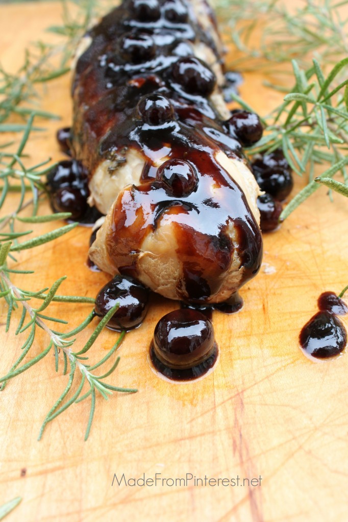 Blueberry Balsamic Glazed Pork Tenderloin - The meat is great, but this is all about the glaze. THE GLAZE is outstanding.