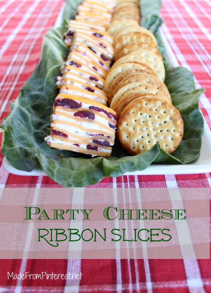 Party Cheese Ribbon Slices - No more boring cheese and crackers