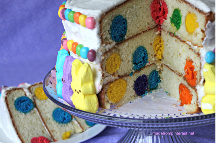 Polka Dot Cake - Made and tested by 3 Pinterest crazy sisters! This cake totally ROCKS!