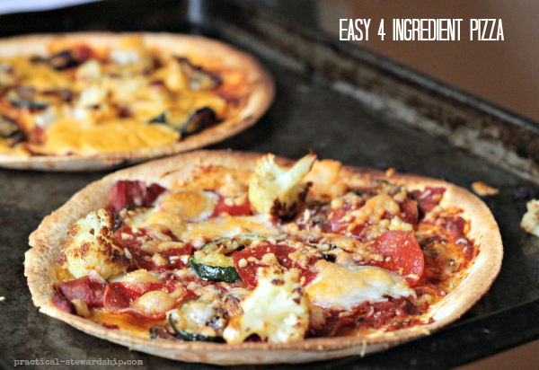 Easy-4-Ingredient-Pizza
