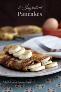 2 Ingredient Pancake Crepes - 2 ingredients = ideal breakfast