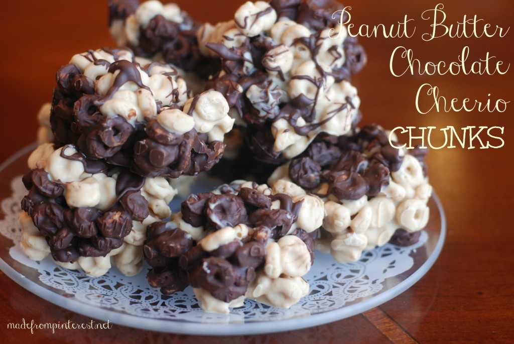 Your family will love these Peanut Butter Chocolate Cheerios Chunks!