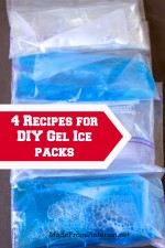 DIY Gel Ice Packs -Recommended by physical therapists for therapy and sports injuries. Easy and inexpensive to make with ingredients you have at home.