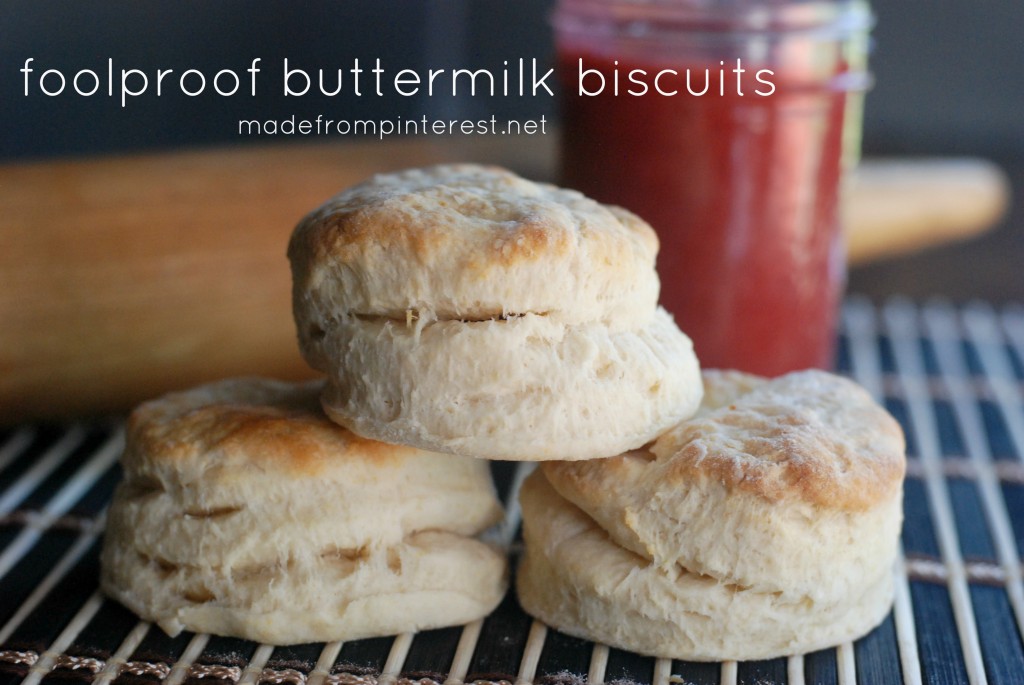 Foolproof Buttermilk Biscuits. So easy to make!