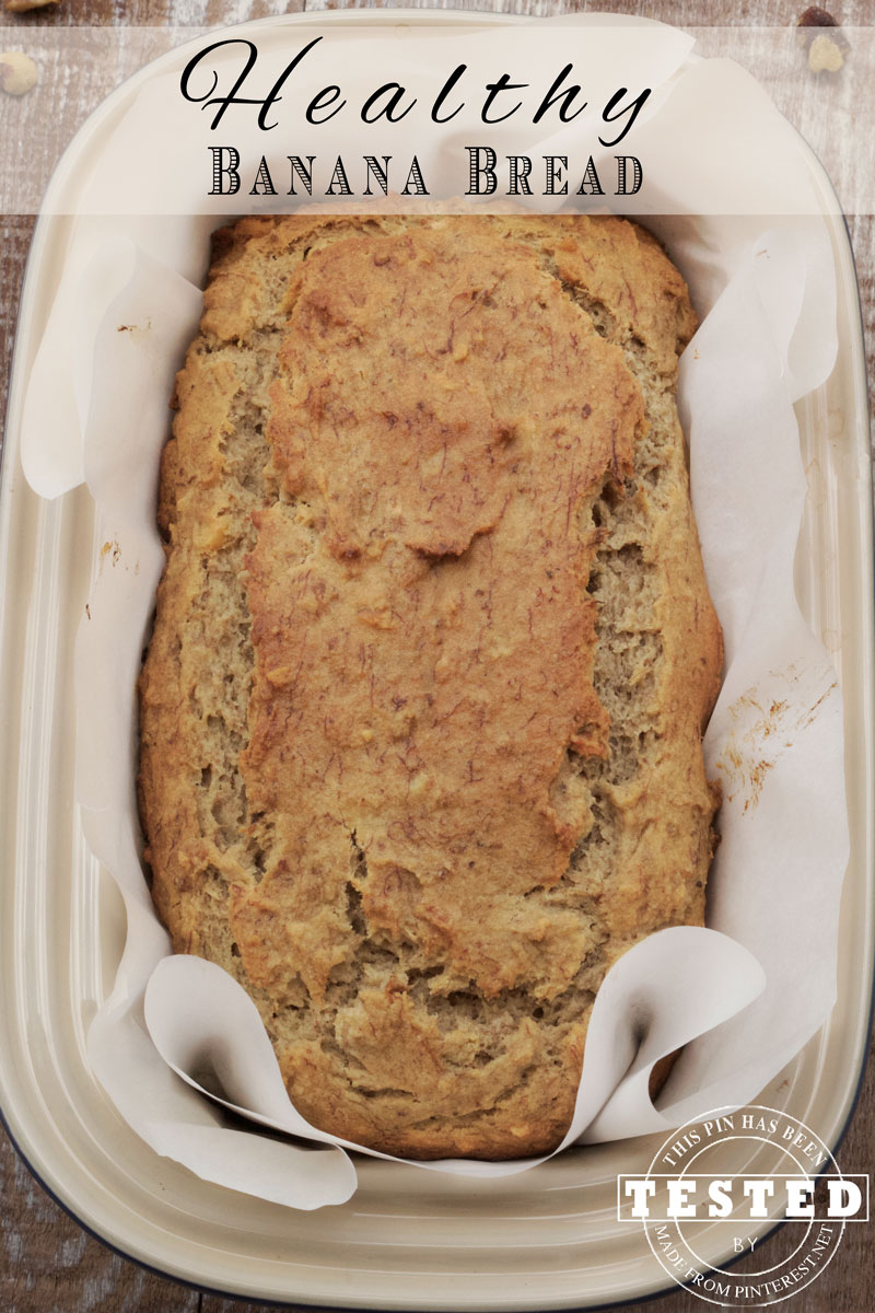 Healthy Banana Bread Recipe - This is a healthy recipe that actually tastes good! Honey is used instead of white sugar for a milder sweet taste.