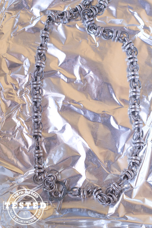 Magic Silver Cleaner - Quick and easy way to clean any of your silver jewelry, or silver dishes. It uses ingredients you probably already have and only takes around 15 minutes! #Silver Cleaner #Cleaner #Jewelry