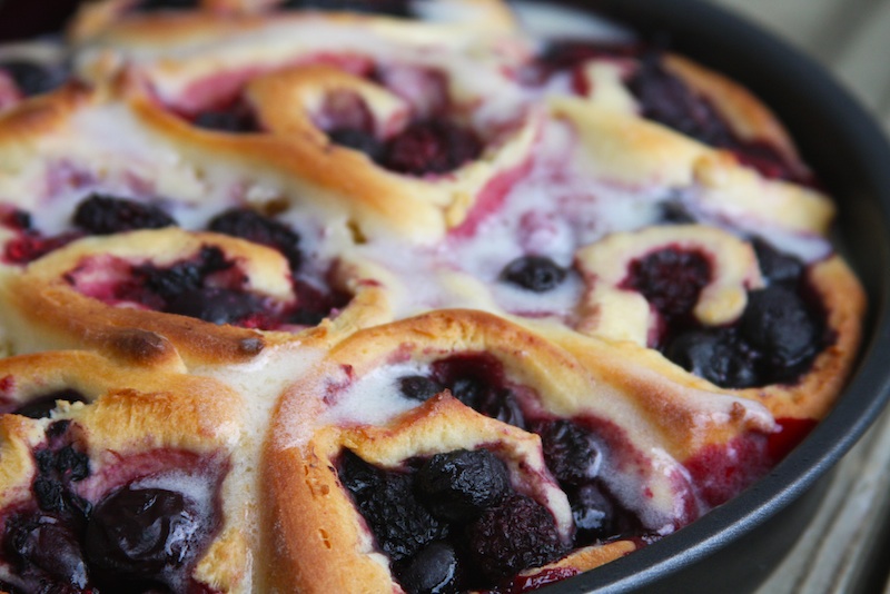 Cherry and Sweet Berry Sweet Rolls