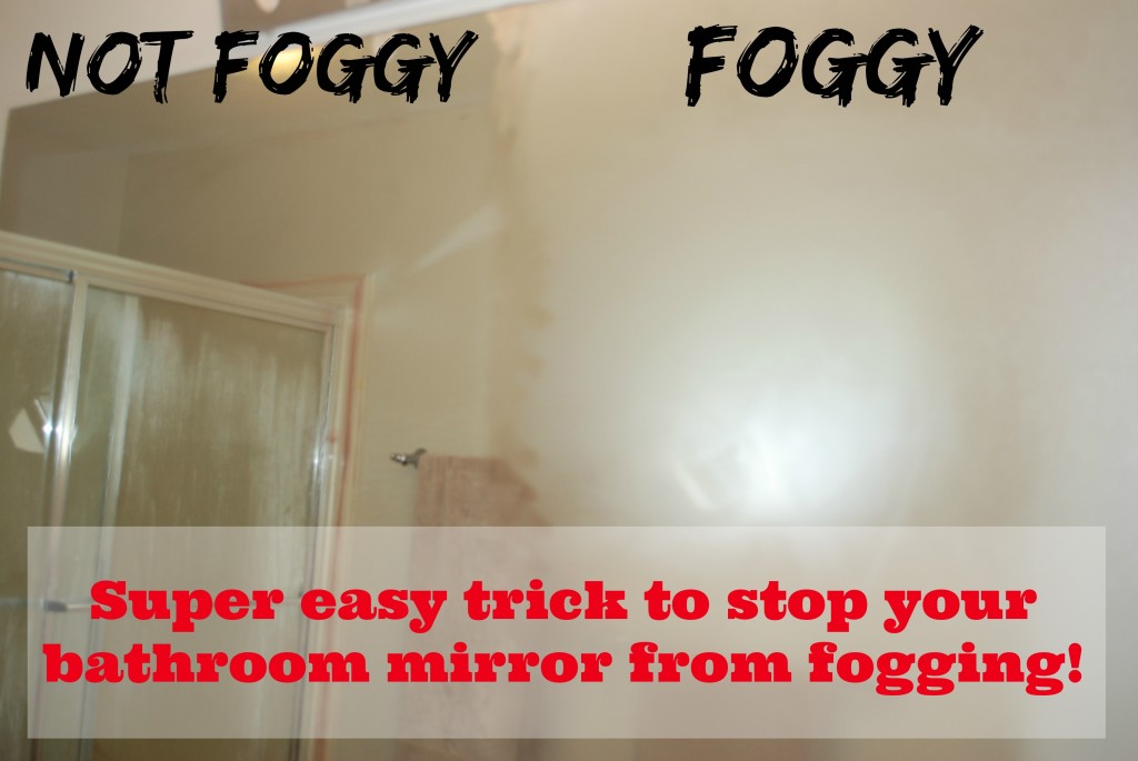 Super easy trick to stop your bathroom mirror from fogging!