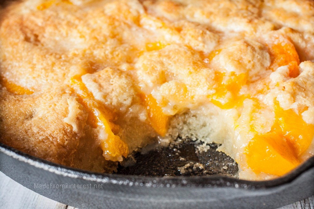 Two Two Easy Peach Cobbler - Almost all the ingredients are in quantities of two so it is easy to remember. One bite and you will be hooked!