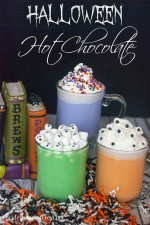 Halloween Hot Chocolate in darling Halloween colors!