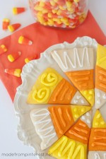 Make these Candy Corn Sugar Cookies instead of eating the candy! No trick, these cookies are a treat!