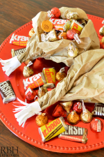 Candy Stuffed Drumsticks - Making these candy stuffed drumsticks out of brown paper bags is inexpensive and fun!