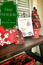 Pine Cones and Holly Berries – FREE Printable!
