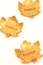 DIY Thanksgiving Leaves - Add an elegant look to your Thanksgiving with these beautiful fall leaves.