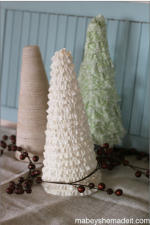DIY Christmas Tree Craft - These beautiful Christmas trees are quick and easy to make. They are the perfect addition for your holiday decor!