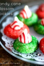 Candy Cane Blossom Cookies. So bright and cheery and SO easy to make!