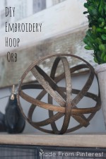 DIY Embroidery Hoop Orb