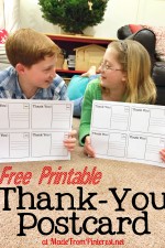 Thank You Notes Kids Can Make – FREE Printable