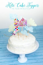 Learn how to make these adorable kite cake toppers in just ten minutes!