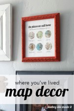 The Places You’ve Lived Map Decor