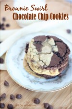 Brownie Swirl Chocolate Chip Cookies