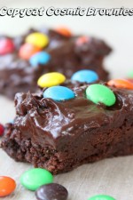 Copycat Cosmic Brownies are chewy, moist and chocolaty perfection from Marye of Restless Chipotle for MadefromPineterest.net