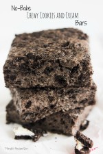No Bake Chewy Cookies and Cream Bars