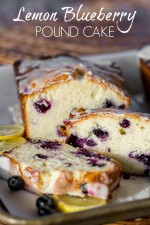 I'm happy to share with you one of my absolute favorite flavor combinations, lemons and blueberries, in a delicious, moist Lemon Blueberry Pound Cake.